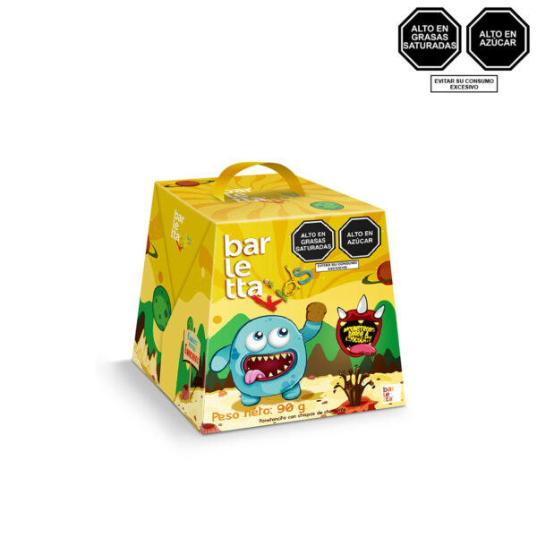 Paneton con chispas sabor a chocolate Barletta Kids caja 90 g. - Imagen 3