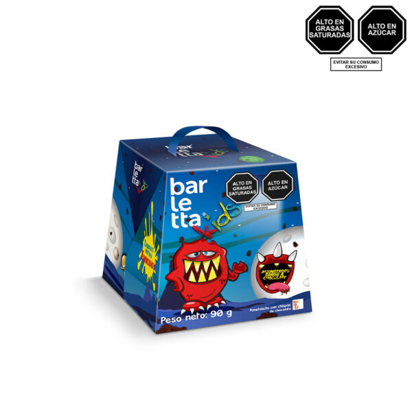 Paneton con chispas sabor a chocolate Barletta Kids caja 90 g. - Imagen 4