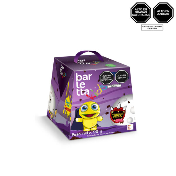 Paneton con chispas sabor a chocolate Barletta Kids caja 90 g. - Imagen 2