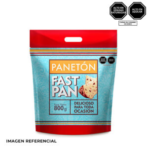 Paneton Tradicional Fast Pan Zipper bag 800 g.